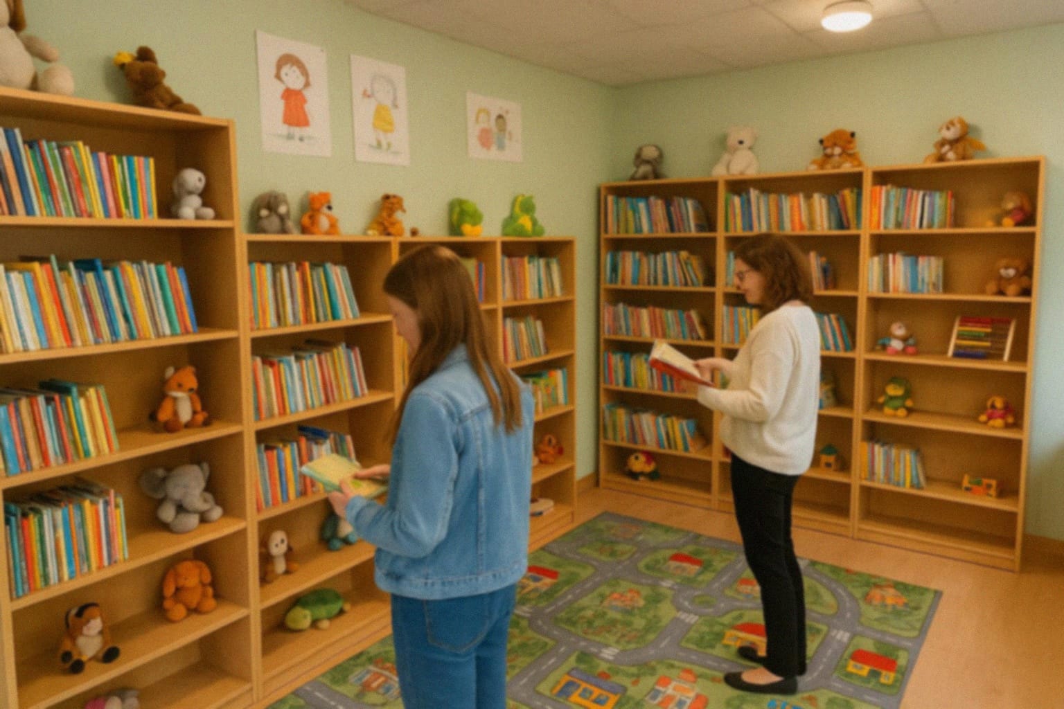 Dzieci z Nałęczowa świętują Dzień Niepodległości w bibliotece